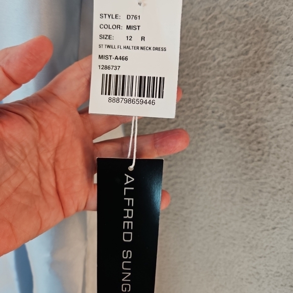 ALFRED SUNG Light Blue Maxi Dress - Picture 14 of 16